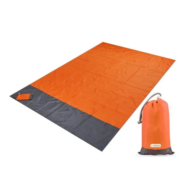 200x210cm Pocket Picnic Waterproof Sand Beach Mat Outdoor Camping Folding Blanket Picknick Tent Cover Bedding