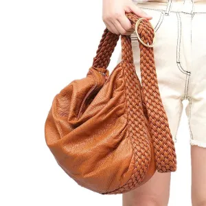 Adjustable Woven Buckle Belt Bag