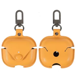 AirPods 3 PU leather case with keychain - Yellow