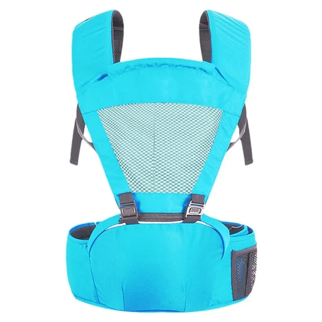 All-in-One Baby Lumbar Bench Safety Shoulder Breathable Mesh Hold