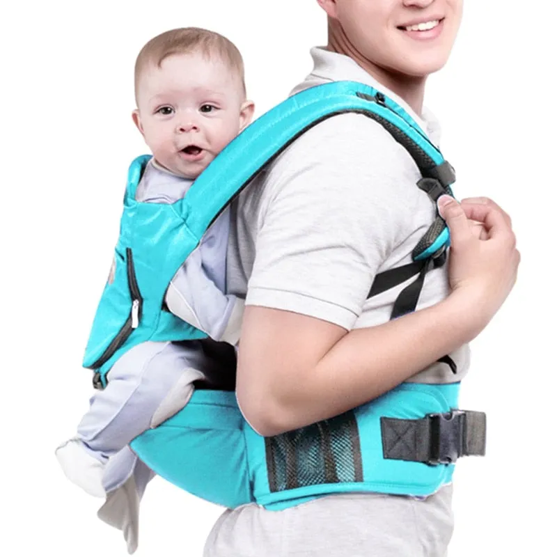 All-in-One Baby Lumbar Bench Safety Shoulder Breathable Mesh Hold