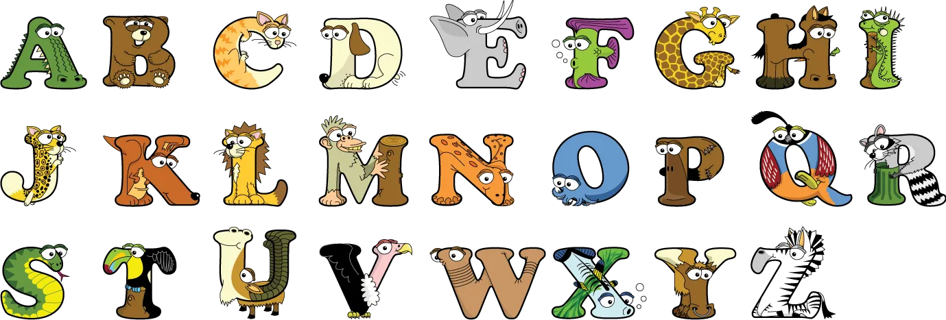 Animal Letters © Personalised Water Bottles