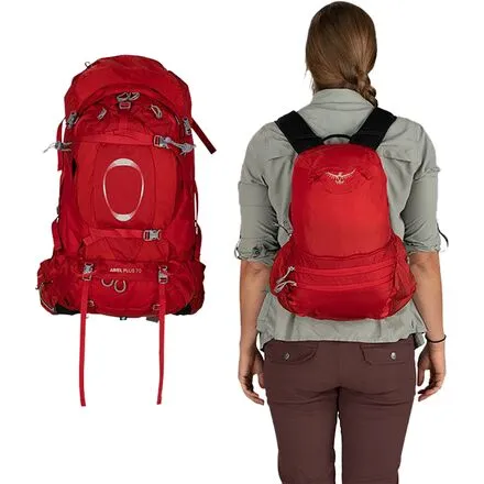 Ariel Plus Backpack 70L - Women's Osprey Packs, Carnelian Red