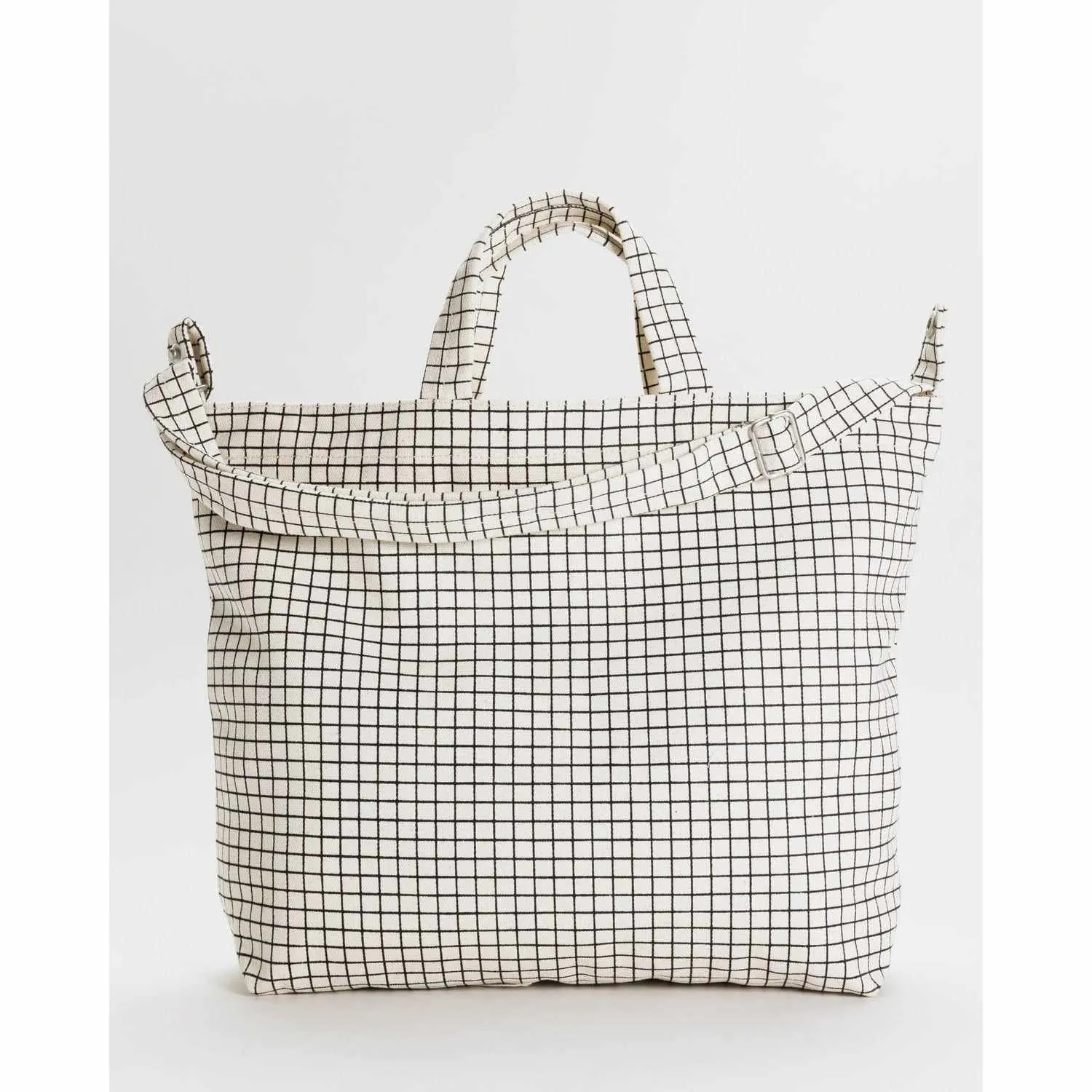 Baggu - Horizontal zip duck bag - Natural Grid