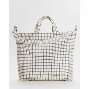 Baggu - Horizontal zip duck bag - Natural Grid