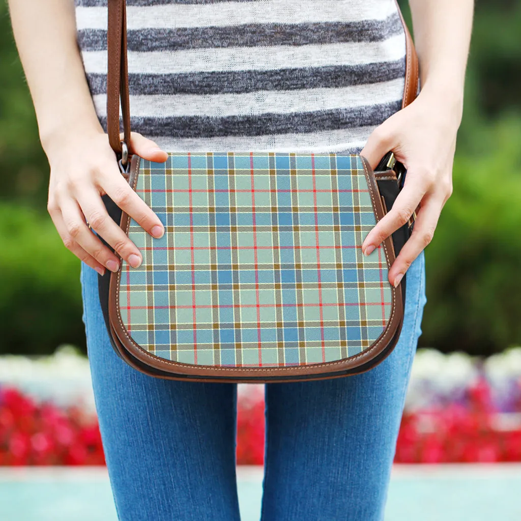 Balfour Blue Tartan Saddle Bag