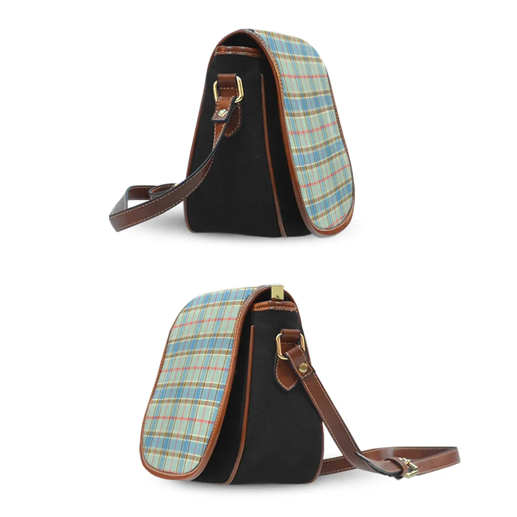 Balfour Blue Tartan Saddle Bag