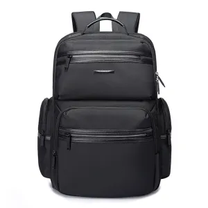 Bange BG-2601 Men Oxford Cloth Waterproof Backpack with USB Port, Size: 46 x 33 x 19cm(Black)