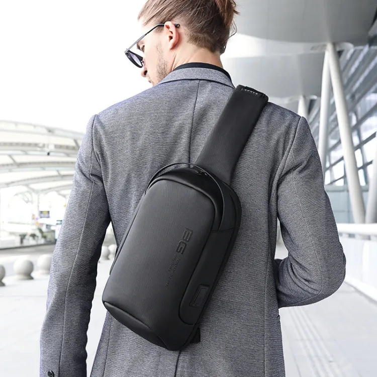 BANGE BG-7221 Men One-Shoulder Bag Casual Business Messenger Oxford Cloth Chest Bag(Grey)