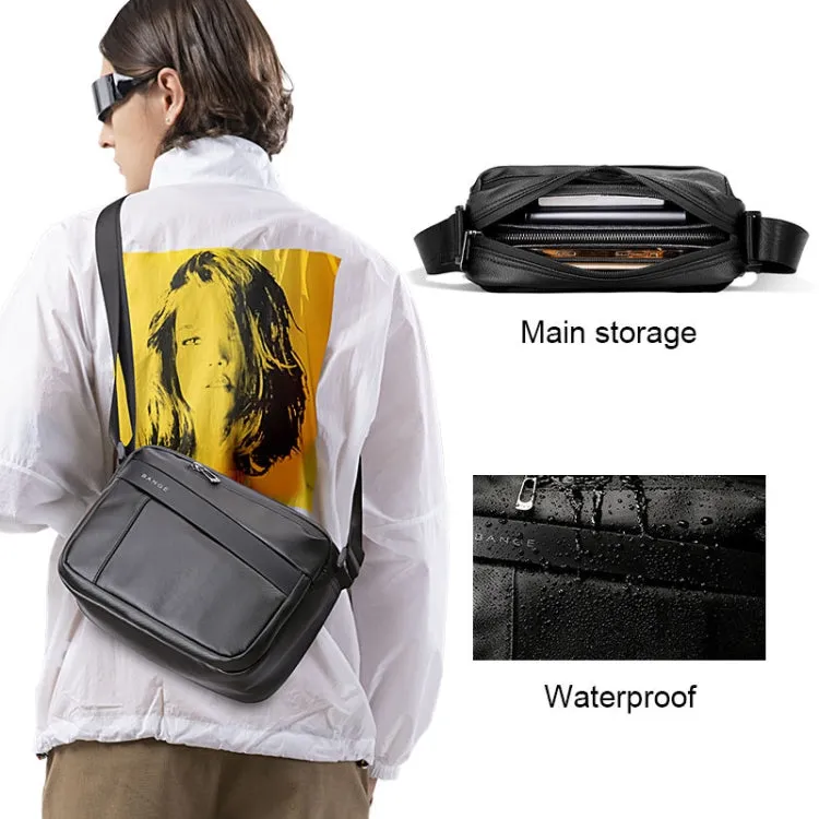 BANGE  BG-7670 Men Shoulder Bag Waterproof Crossbody Bag(Black)