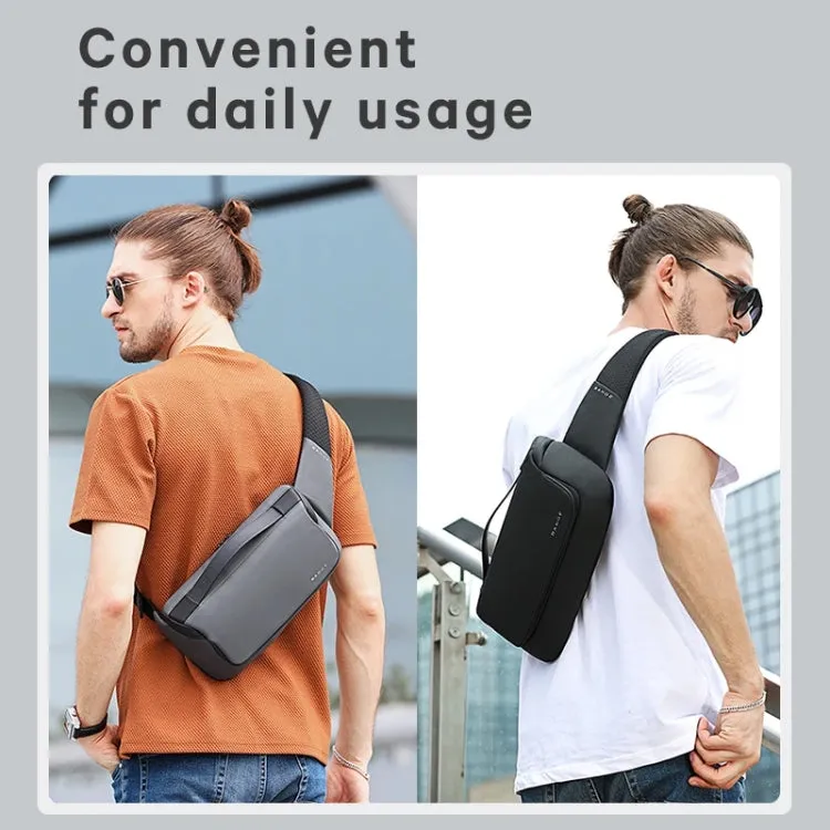 BANGE BG-77202 Men Fashion Chest Bag Waterproof Portable Storage Messenger Bag(Gray)