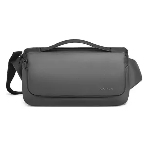 BANGE BG-77202 Men Fashion Chest Bag Waterproof Portable Storage Messenger Bag(Gray)