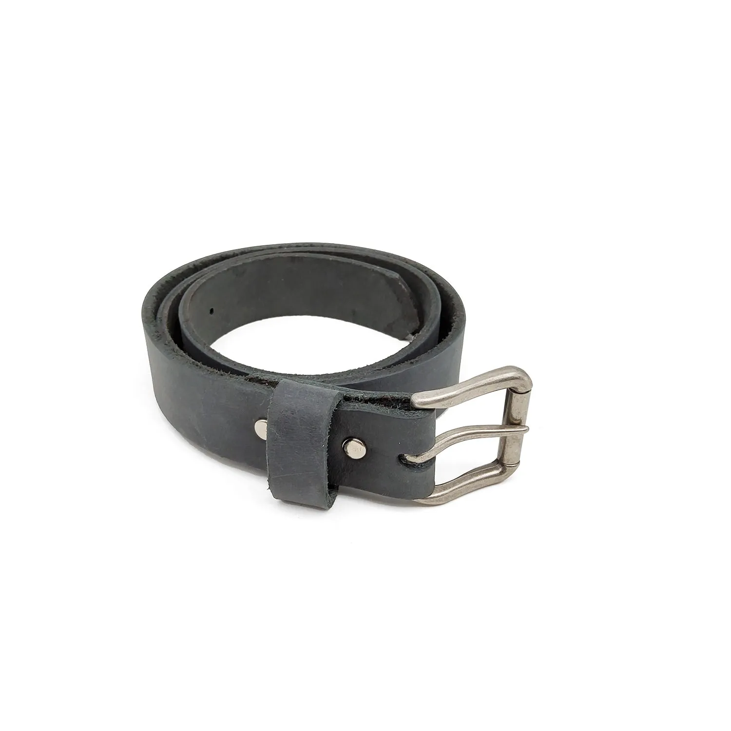 Black Leather Casual Belt