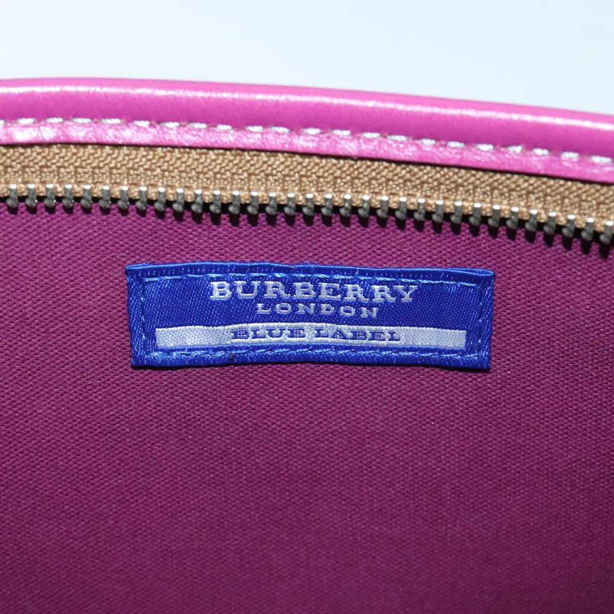 BURBERRY Blue Label Shoulder Bag Canvas 2way Brown  ac2940