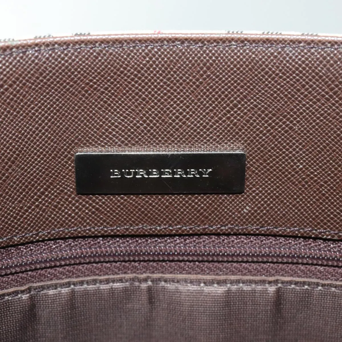 BURBERRY Nova Check Tote Bag Canvas Beige  bs15736