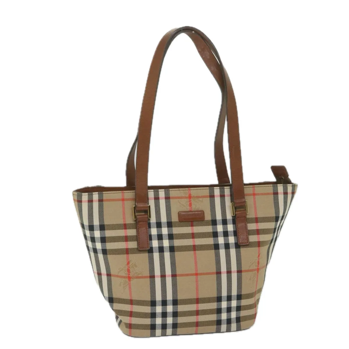 BURBERRY Nova Check Tote Bag Nylon Beige  bs10478