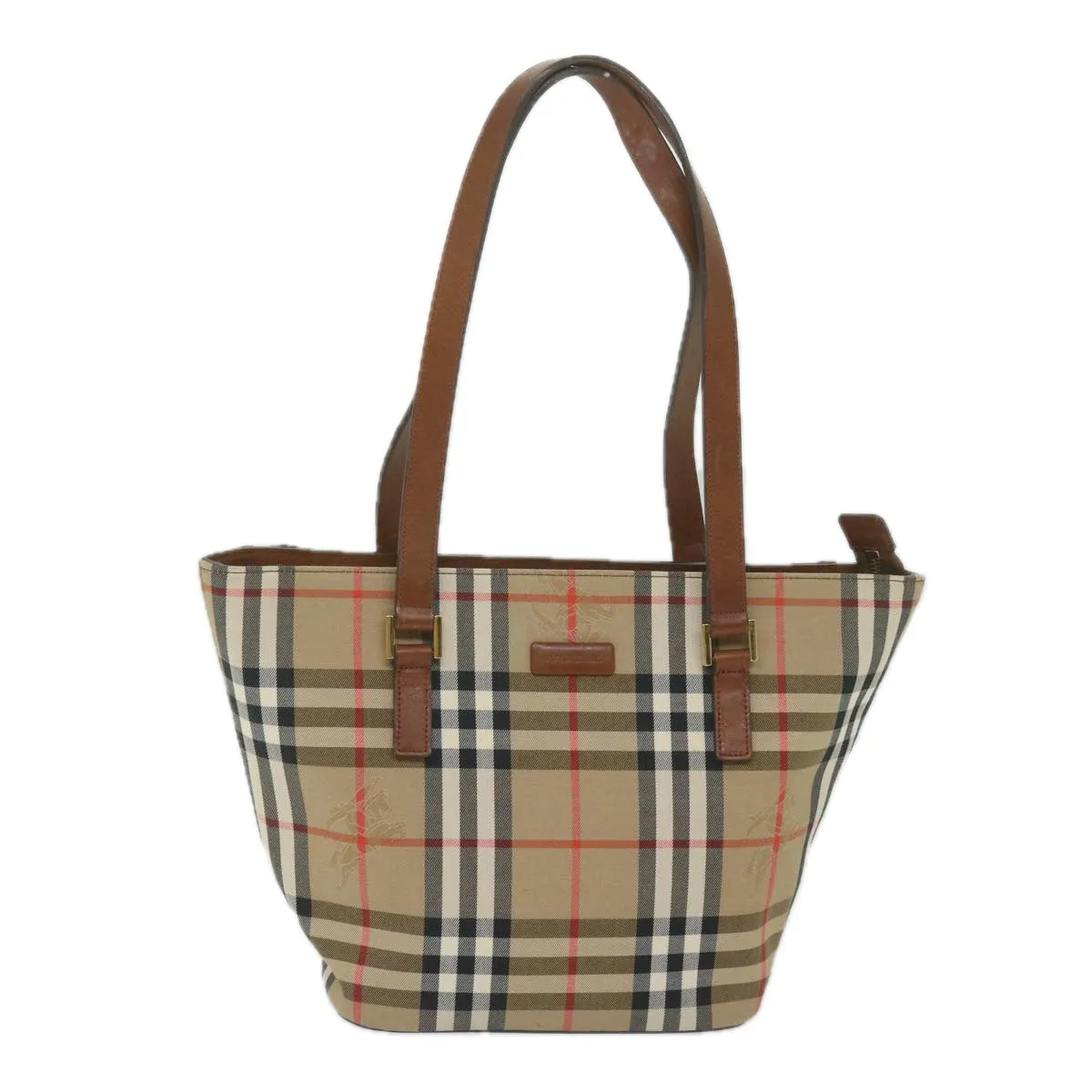 BURBERRY Nova Check Tote Bag Nylon Beige  bs10478