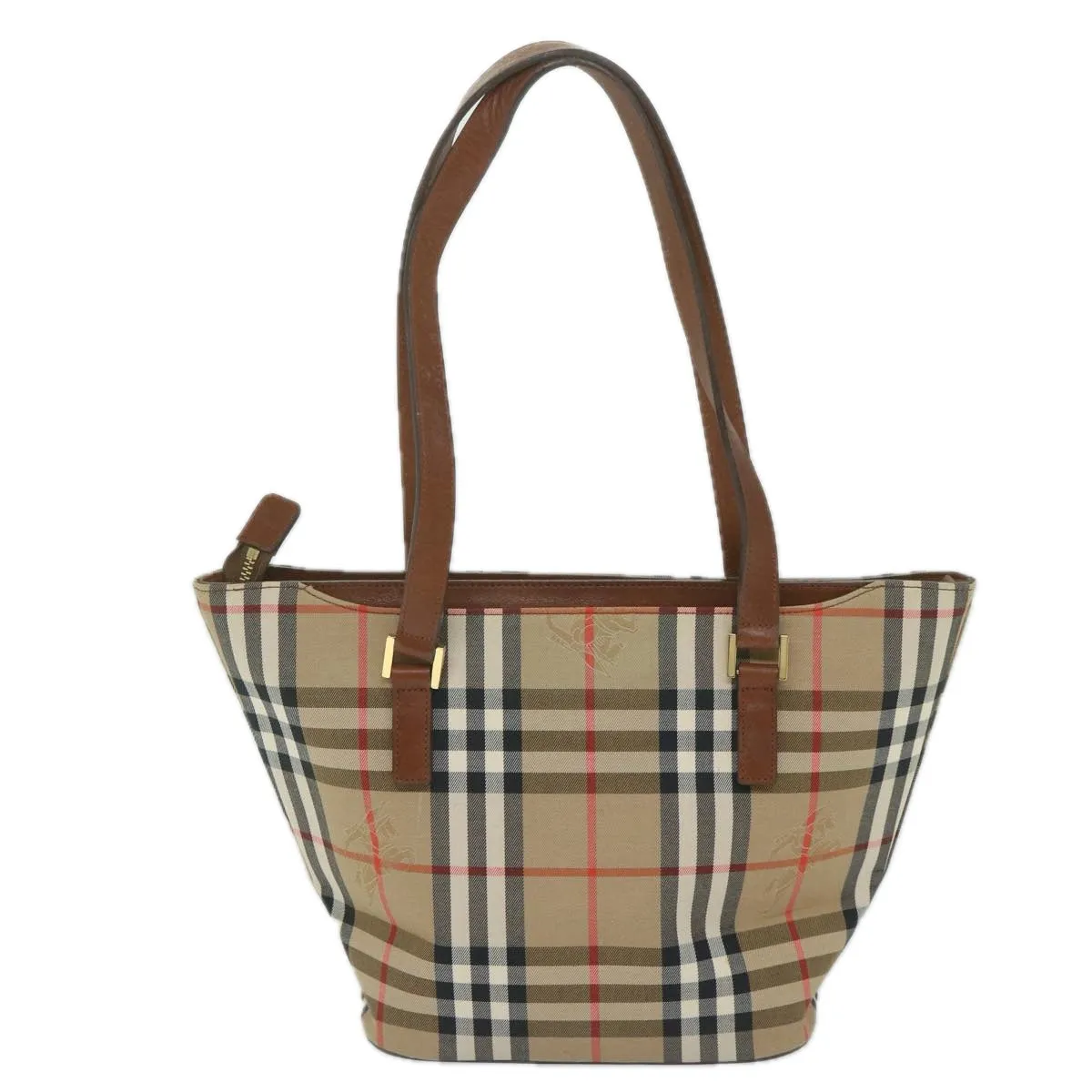 BURBERRY Nova Check Tote Bag Nylon Beige  bs10478