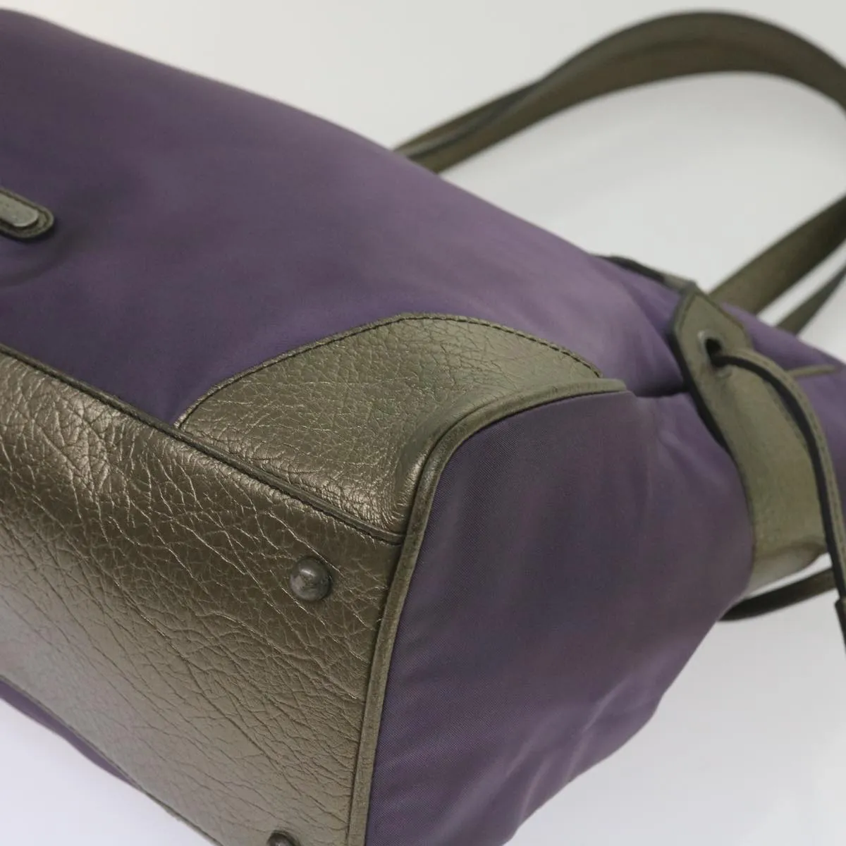 BURBERRY Tote Bag Nylon Purple  65716