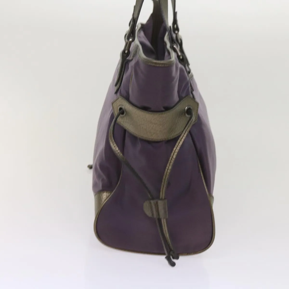 BURBERRY Tote Bag Nylon Purple  65716