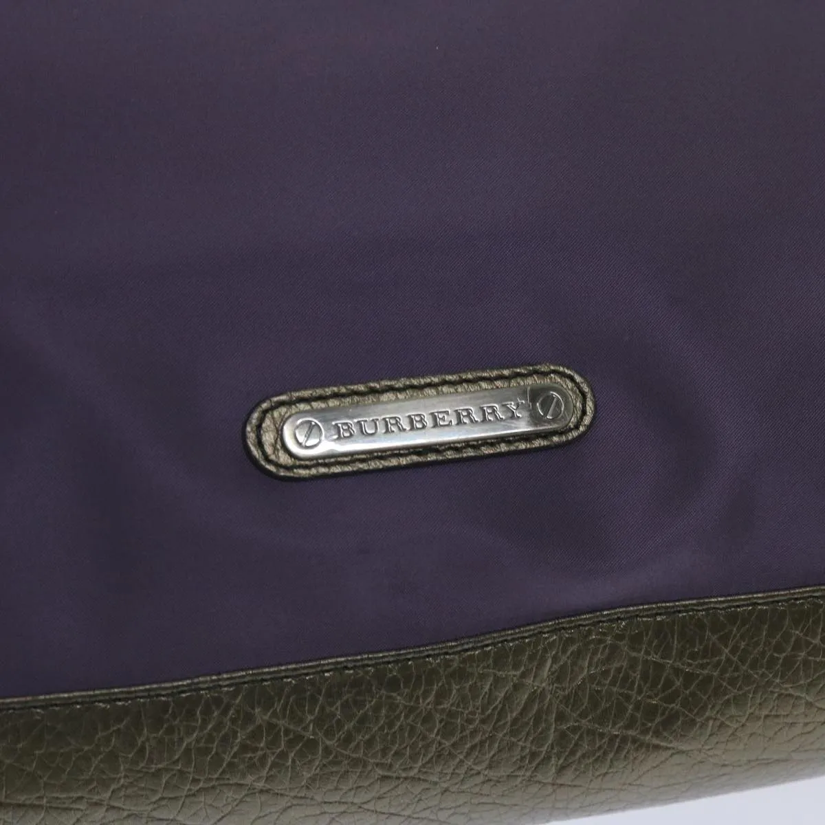 BURBERRY Tote Bag Nylon Purple  65716