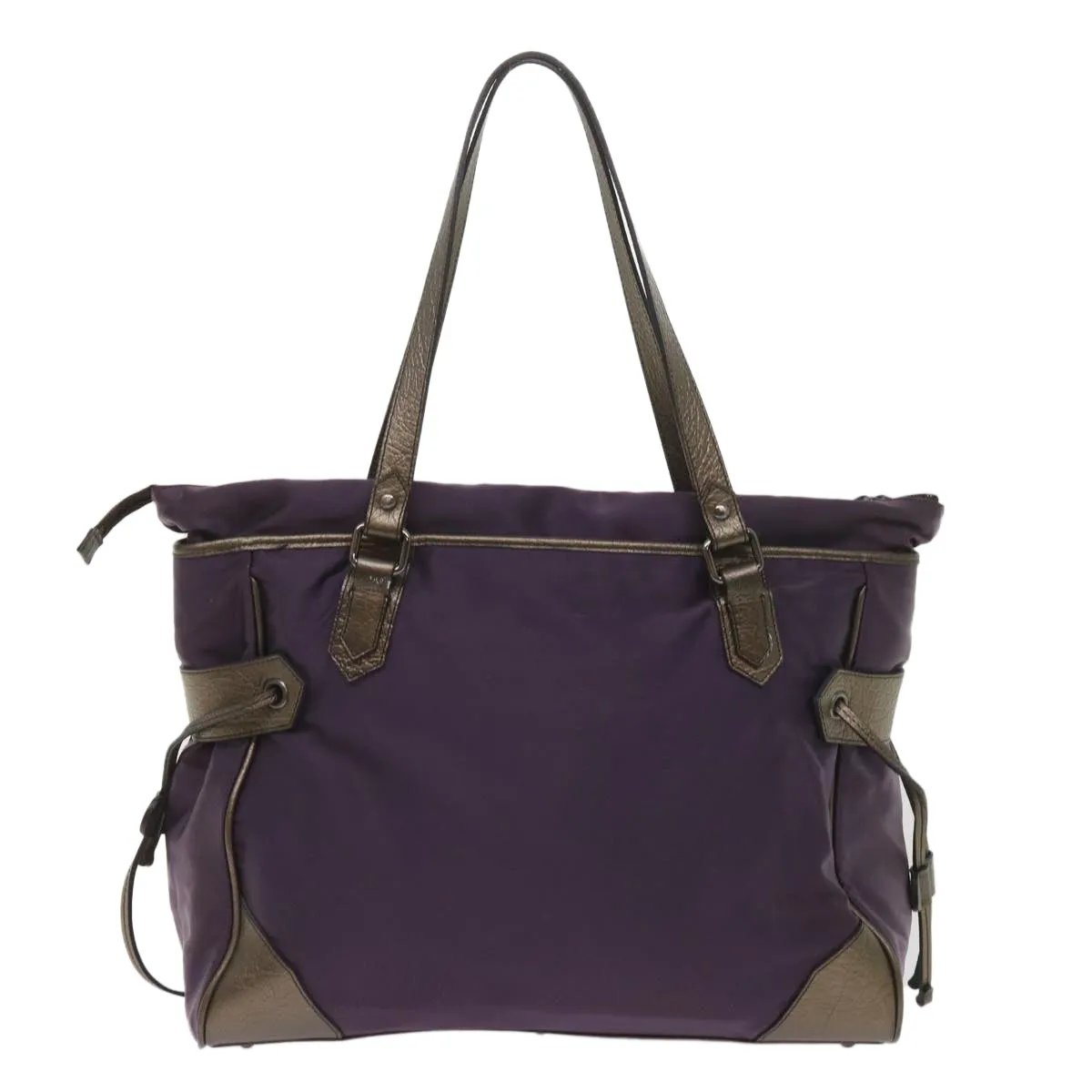 BURBERRY Tote Bag Nylon Purple  65716