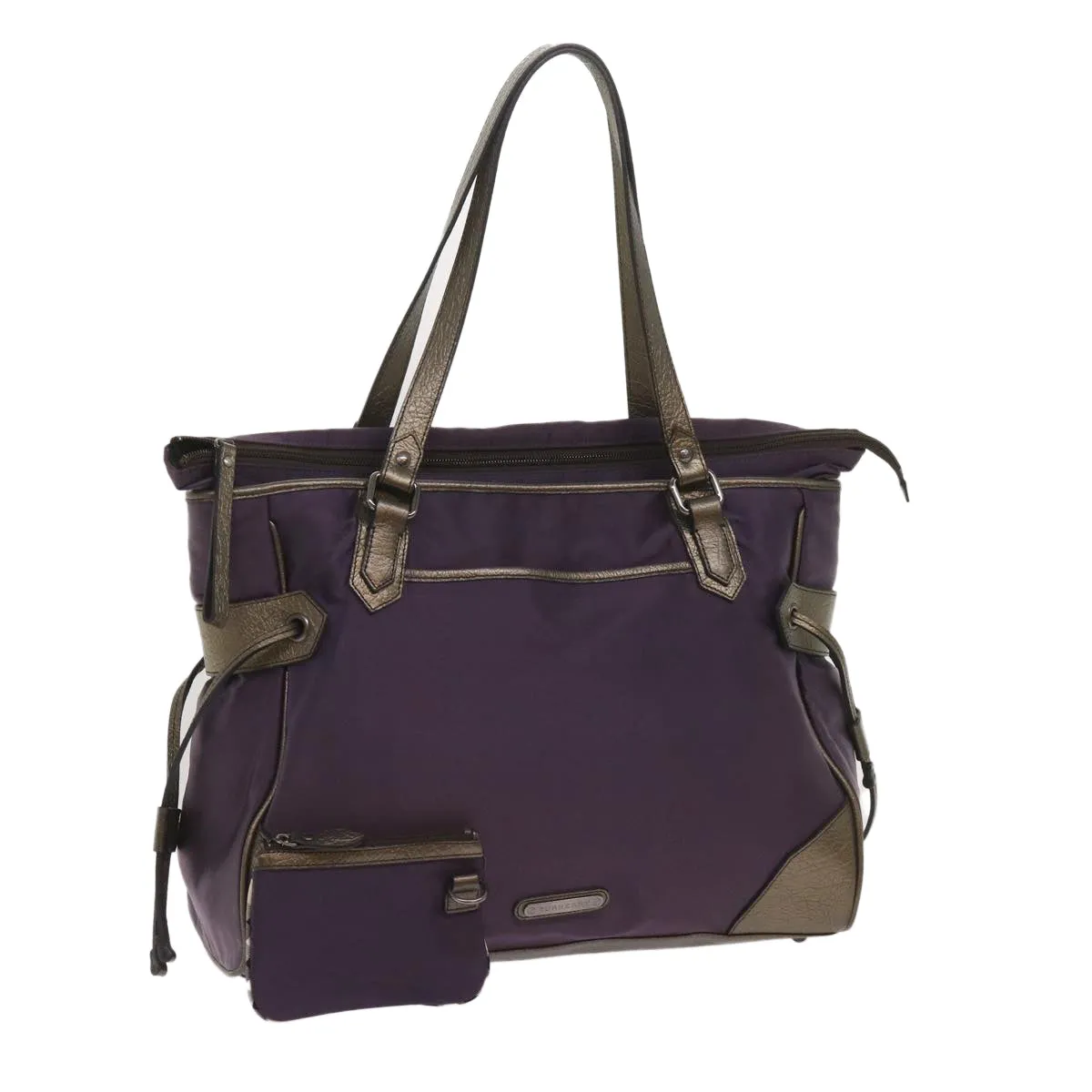 BURBERRY Tote Bag Nylon Purple  65716