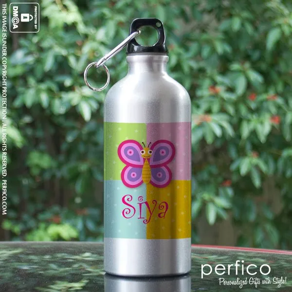 Butterfly © Personalised Water Bottle for Girls