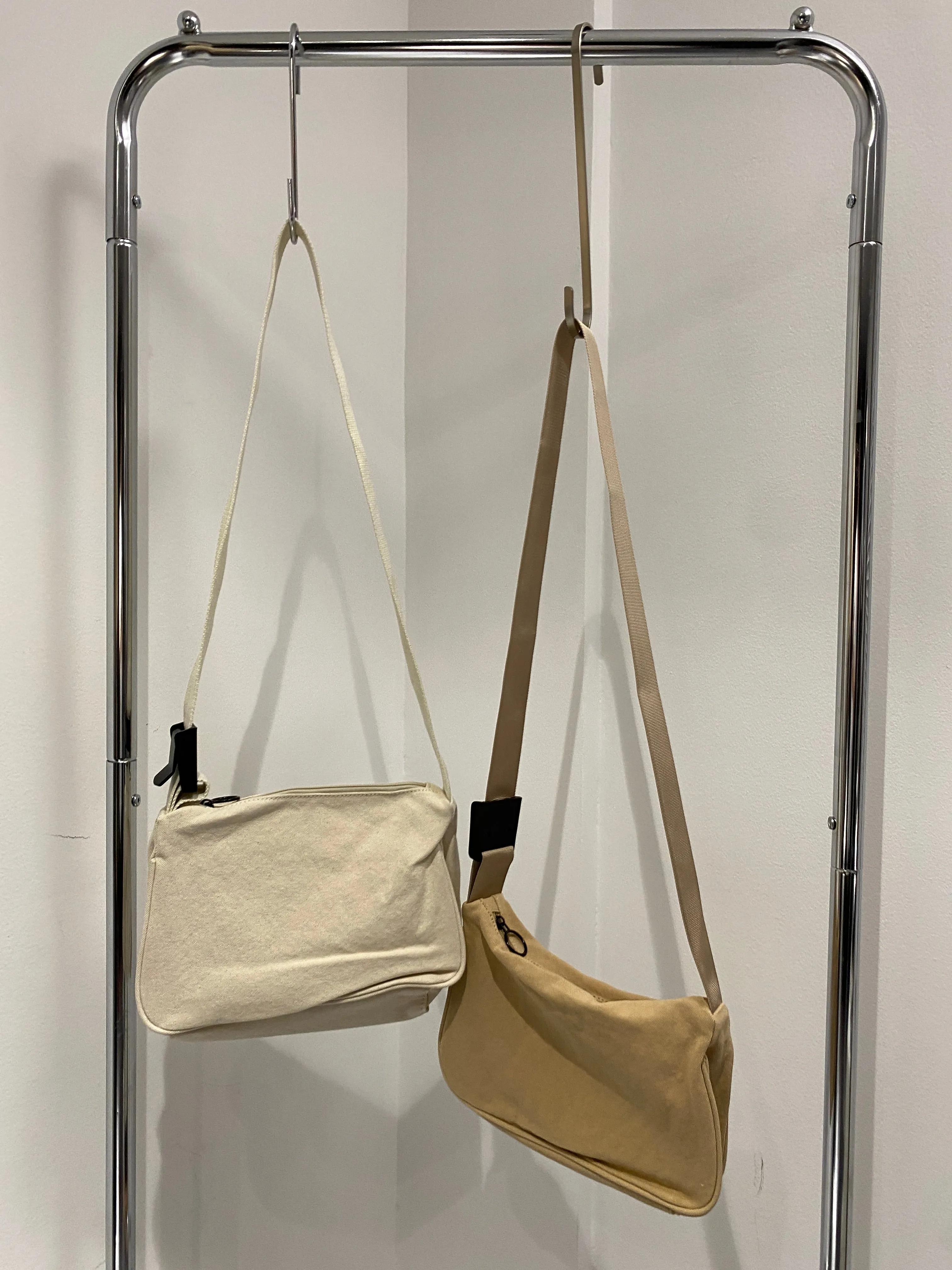 Canvas Shoulder Bag - Cream