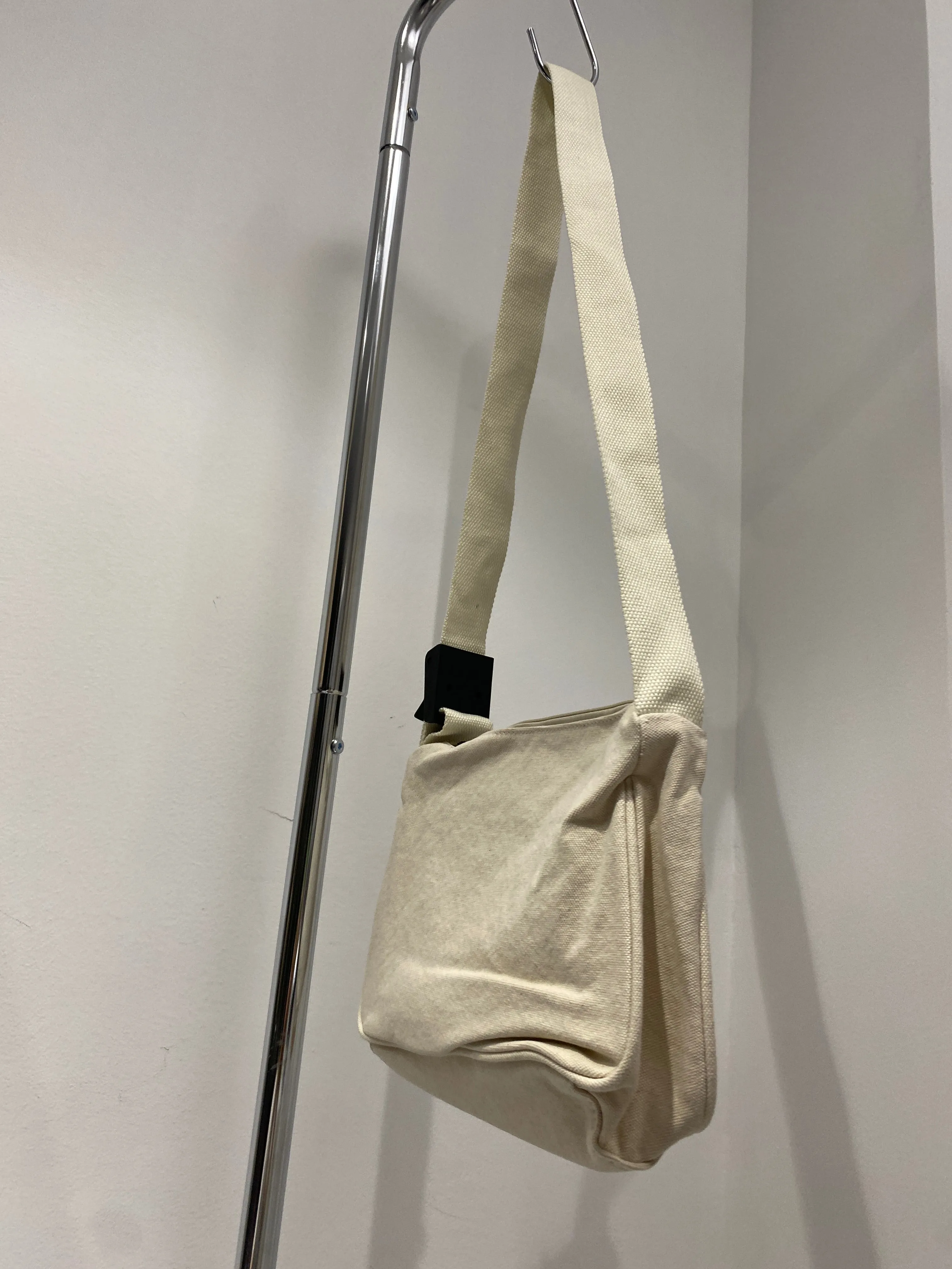 Canvas Shoulder Bag - Cream