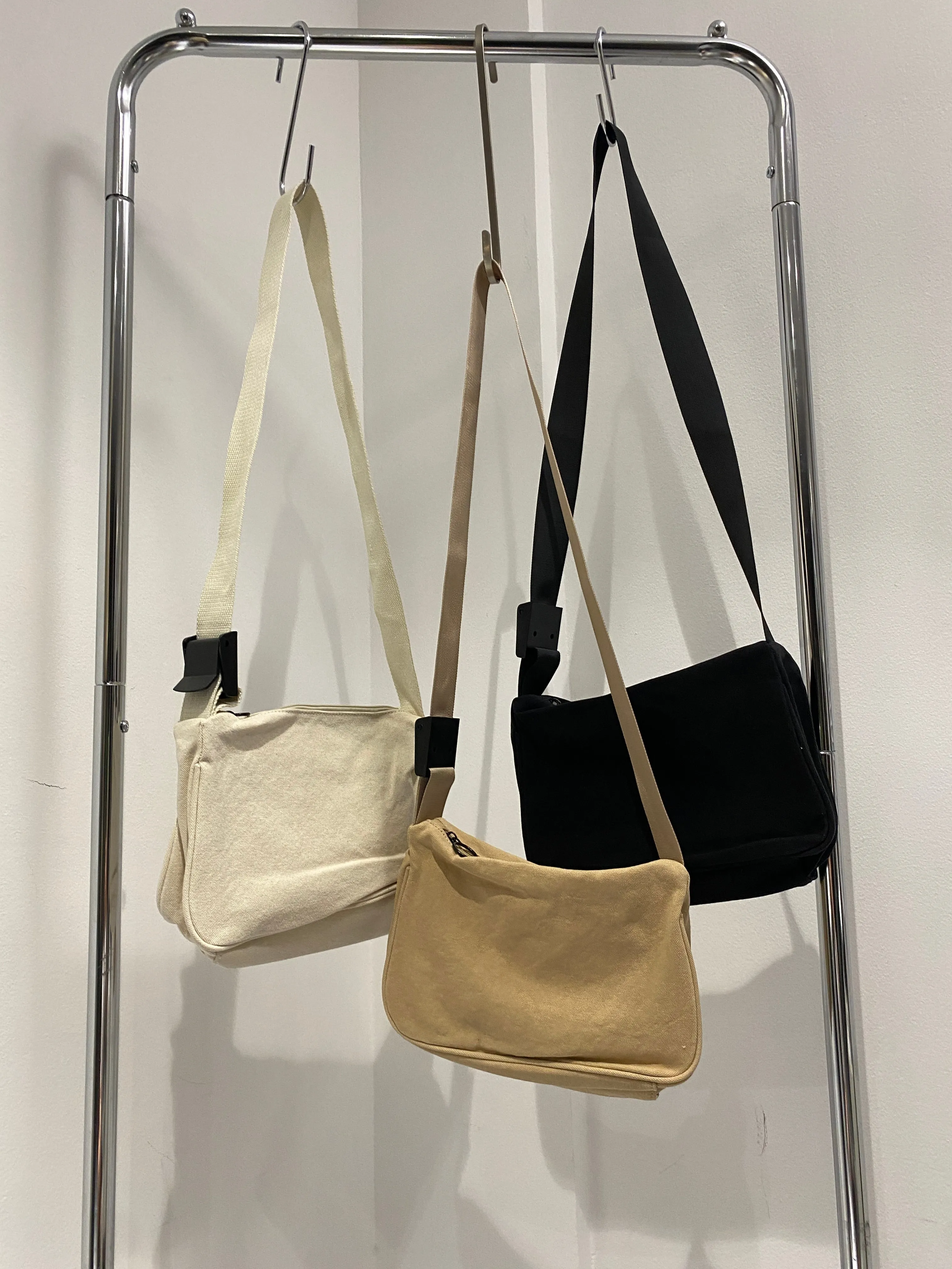 Canvas Shoulder Bag - Cream