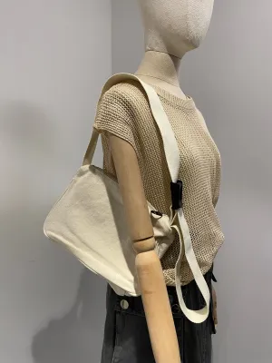 Canvas Shoulder Bag - Cream