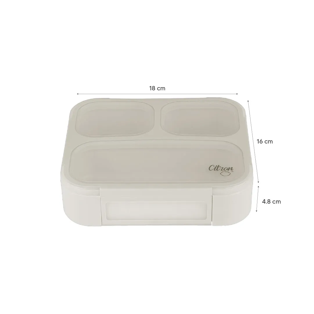 Citron Lunchbox with Fork and Spoon - Dark Blue