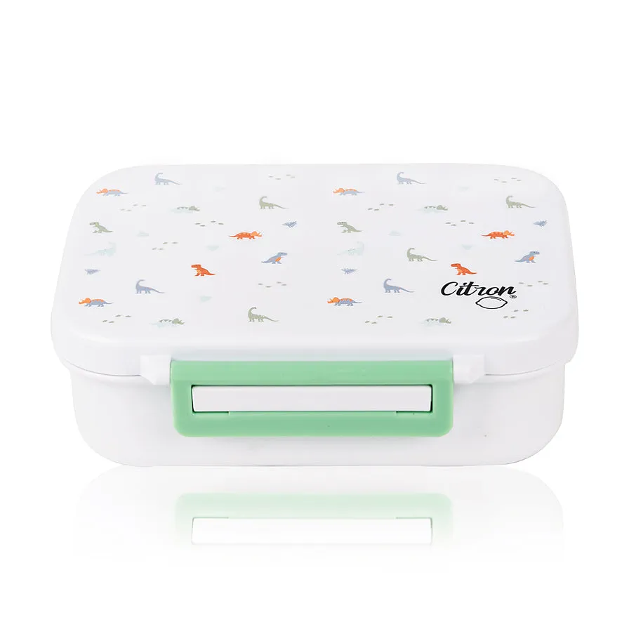 Citron Tritan Lunchbox - Dino - White