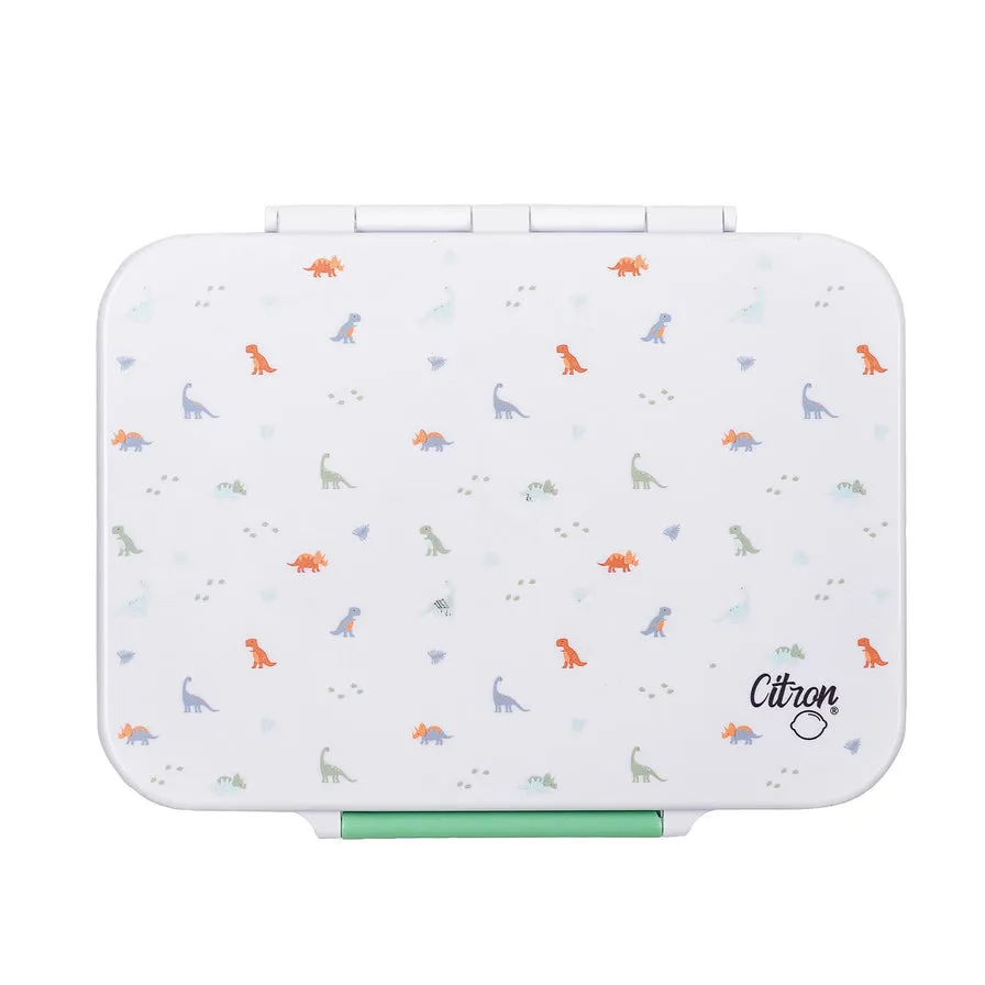 Citron Tritan Lunchbox - Dino - White