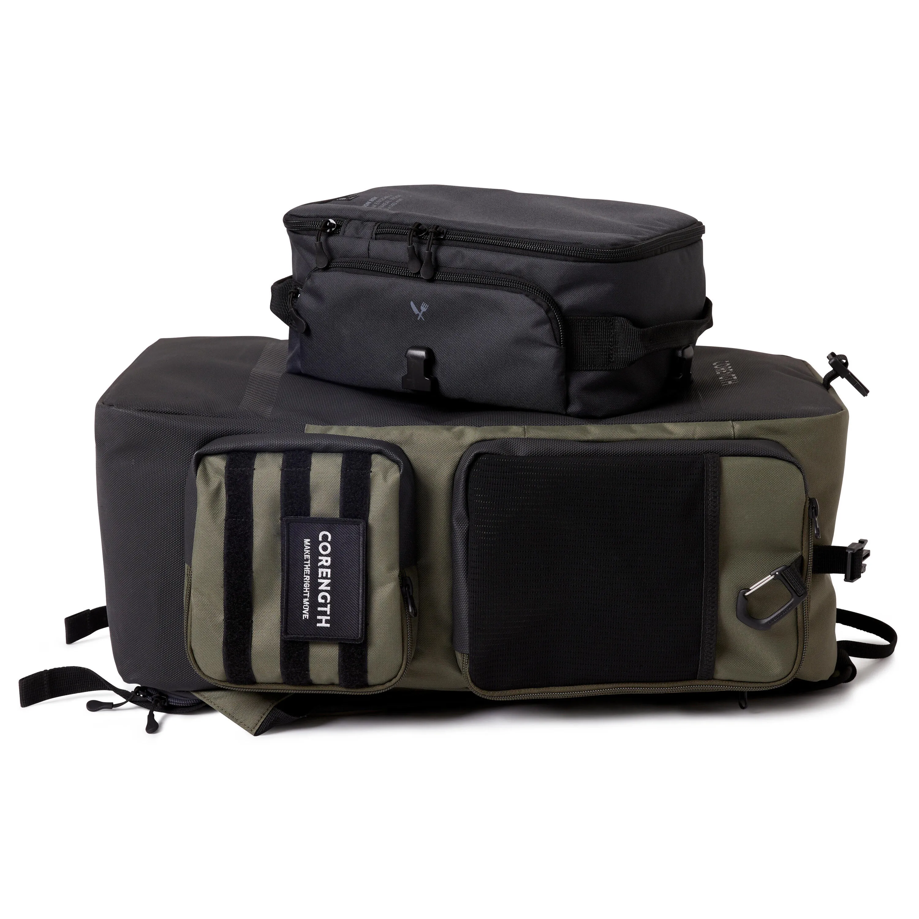 Corength bag 51 l, khaki green/charcoal gray