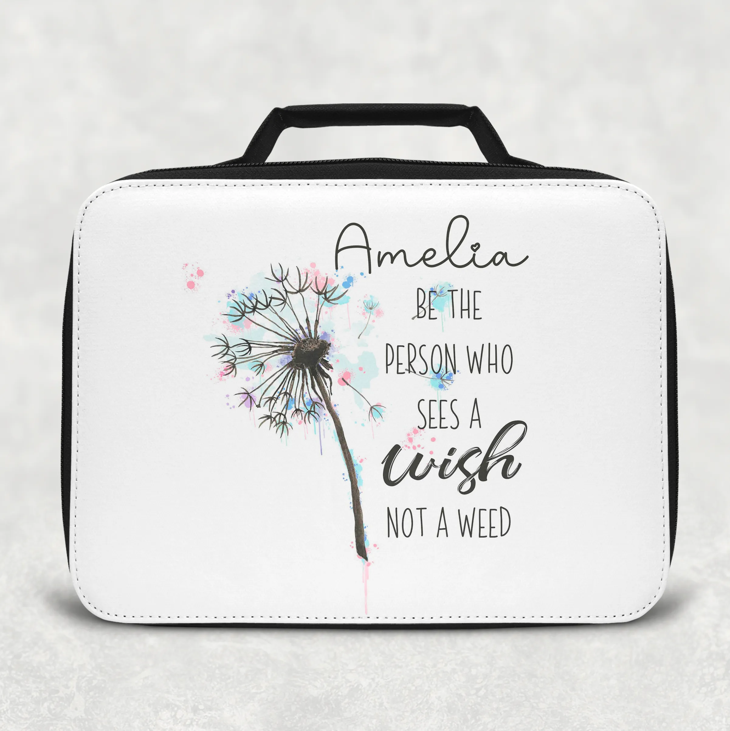 Dandelion Wishes Positivity Insulated Lunch Bag