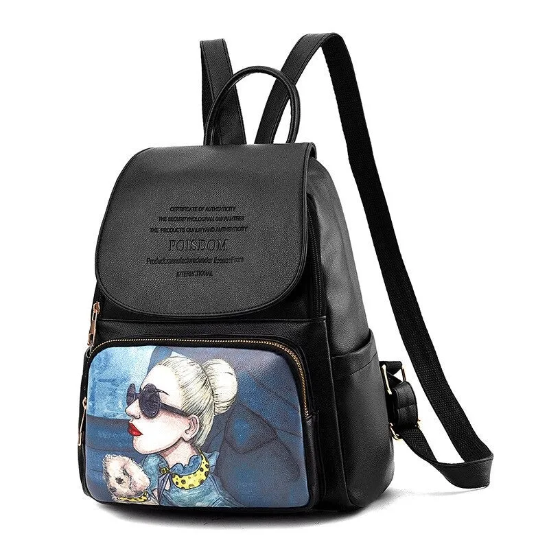 Designer Black Backpacks For Women