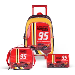 Disney Cars I am speed Lightning Mcqueen 3in1 Trolley Box set 18"