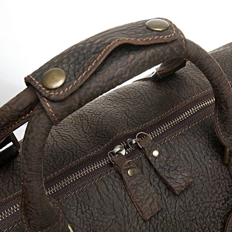 ElegantLux Cow Leather Travel Bag