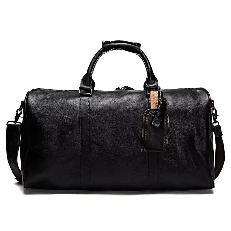 ElegantLux Cow Leather Travel Bag