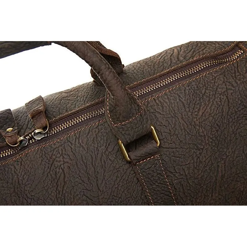 ElegantLux Cow Leather Travel Bag