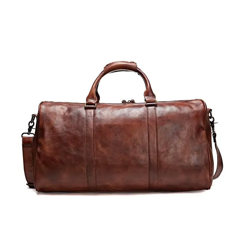 ElegantLux Cow Leather Travel Bag