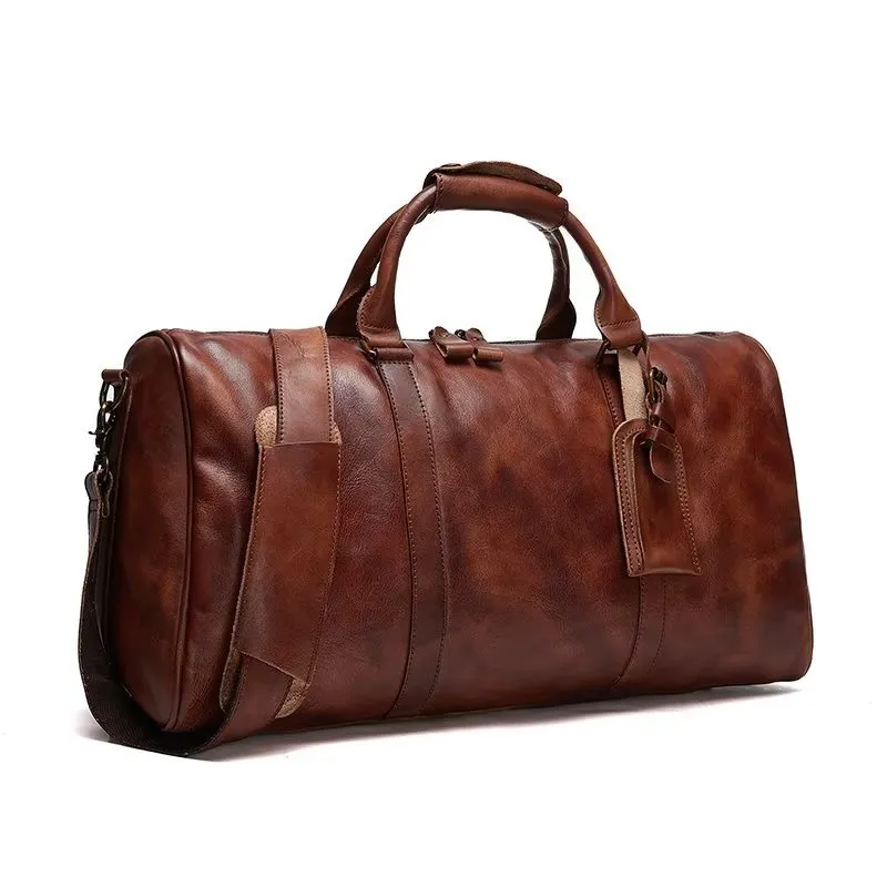 ElegantLux Cow Leather Travel Bag