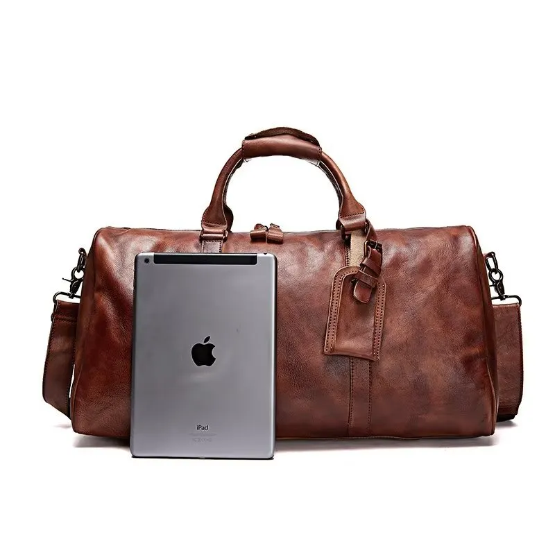 ElegantLux Cow Leather Travel Bag