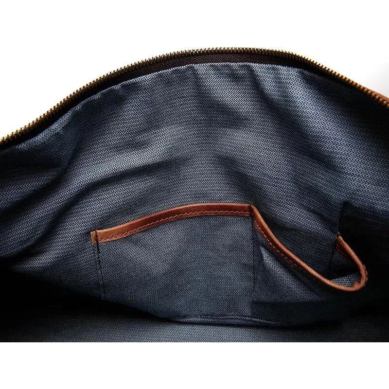 ElegantLux Cow Leather Travel Bag