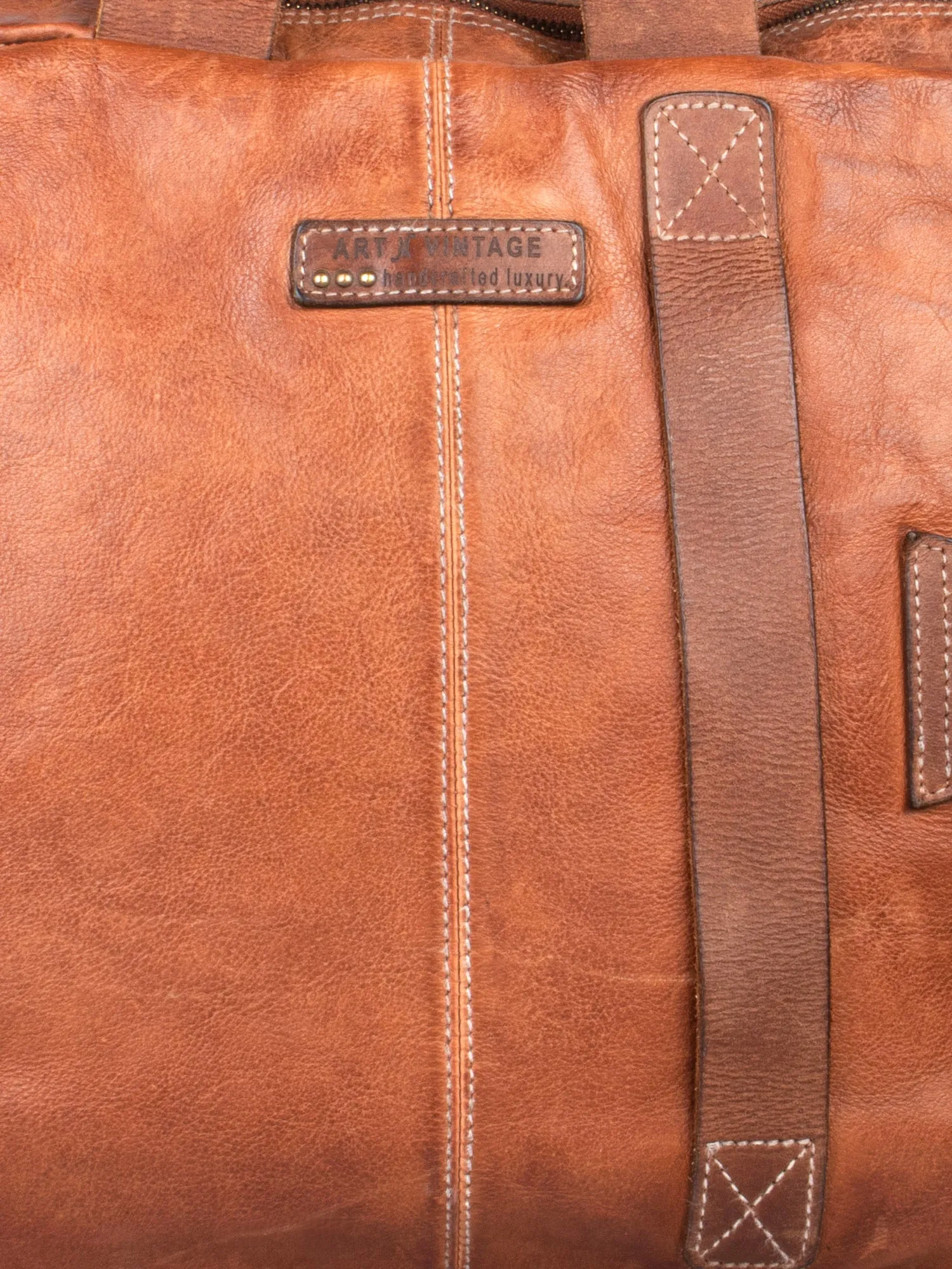 Enfield: Cognac Vintage Leather Men's Laptop Bag