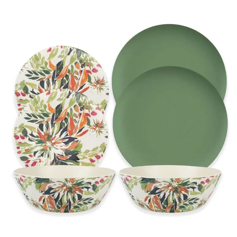 Epicurean Mediterranean Garden Dinner Plate Turf Green