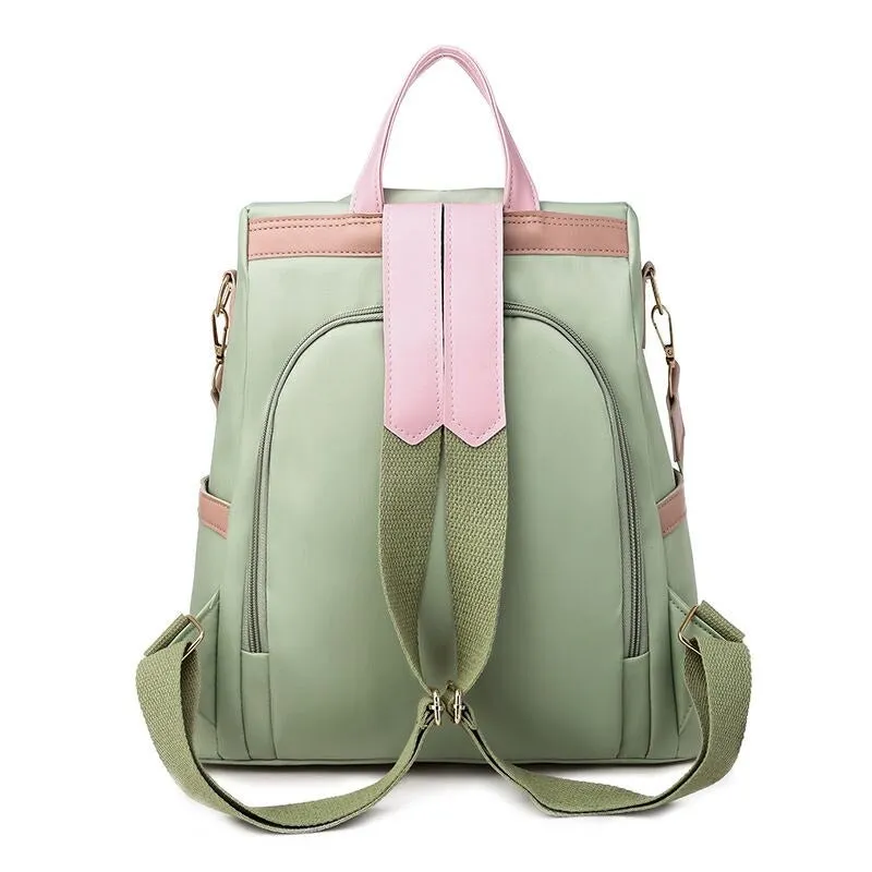 Fashion Designer Female Oxford Zipper Backpacks