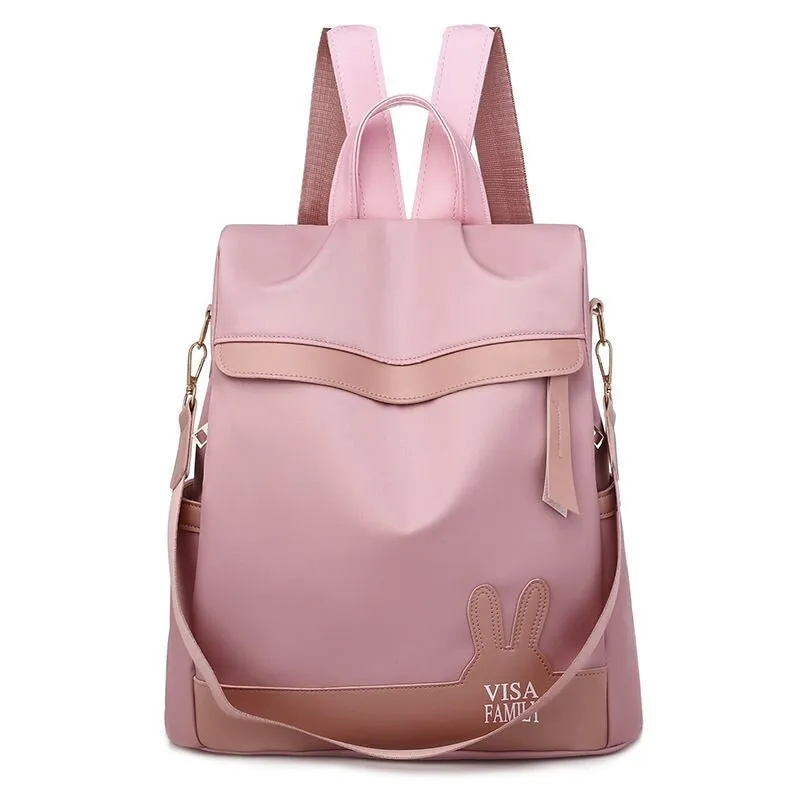 Fashion Designer Female Oxford Zipper Backpacks